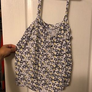 Floral patterned tank top